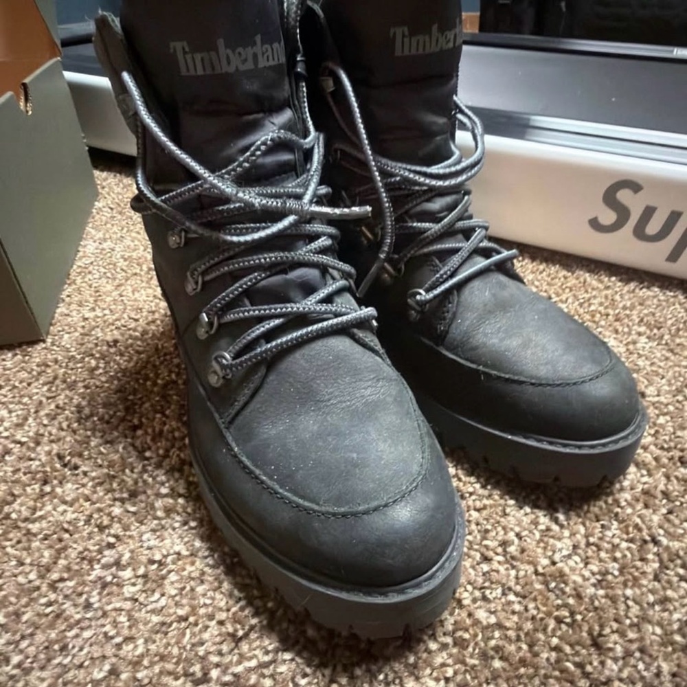 Timberland Black Nubuck Hiking Boots